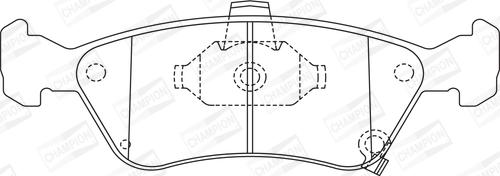 Champion 572400CH - Тормозные колодки, дисковые, комплект autospares.lv