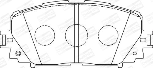 Champion 572594CH - Тормозные колодки, дисковые, комплект autospares.lv