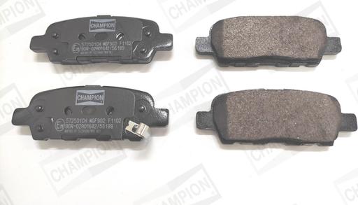 Champion 572501CH - Тормозные колодки, дисковые, комплект autospares.lv