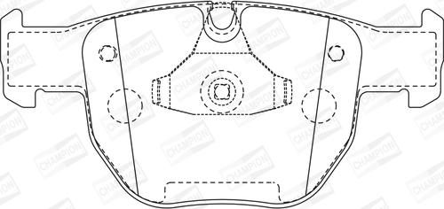 Champion 572507CH - Тормозные колодки, дисковые, комплект autospares.lv