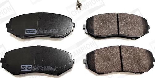 Champion 572584CH - Тормозные колодки, дисковые, комплект autospares.lv