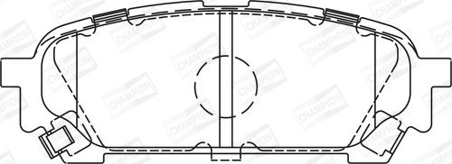 Champion 572529CH - Тормозные колодки, дисковые, комплект autospares.lv