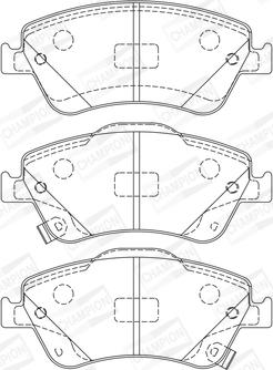 Champion 572524CH - Тормозные колодки, дисковые, комплект autospares.lv