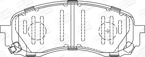 Champion 572571CH - Тормозные колодки, дисковые, комплект autospares.lv