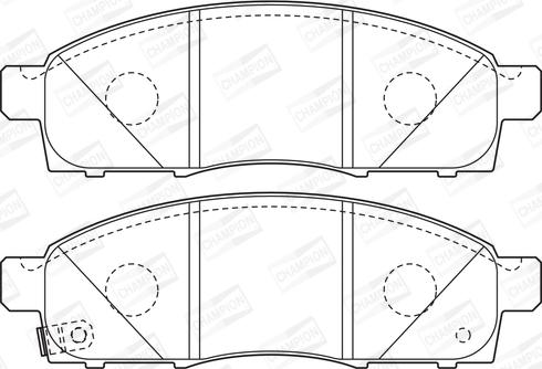 Champion 572646CH - Тормозные колодки, дисковые, комплект autospares.lv