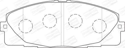 Champion 572650CH - Тормозные колодки, дисковые, комплект autospares.lv