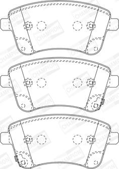 Champion 572657CH - Тормозные колодки, дисковые, комплект autospares.lv