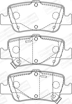 Champion 572601CH - Тормозные колодки, дисковые, комплект autospares.lv