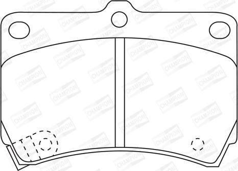 Champion 572145CH - Тормозные колодки, дисковые, комплект autospares.lv