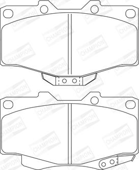 Champion 572140CH - Тормозные колодки, дисковые, комплект autospares.lv