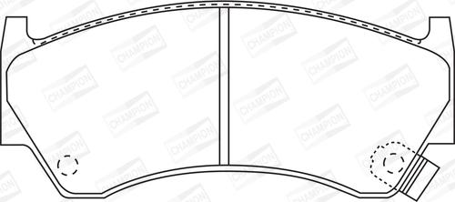 Champion 572396CH - Тормозные колодки, дисковые, комплект autospares.lv