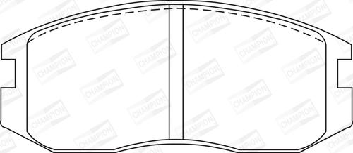 Champion 572375CH - Тормозные колодки, дисковые, комплект autospares.lv