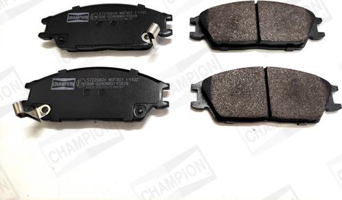 Champion 572268CH - Тормозные колодки, дисковые, комплект autospares.lv