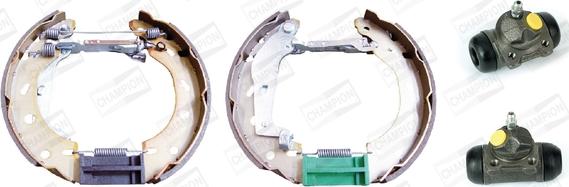 Champion 381474CH - Комплект тормозных колодок, барабанные autospares.lv