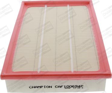 Champion CAF100694P - Воздушный фильтр, двигатель autospares.lv