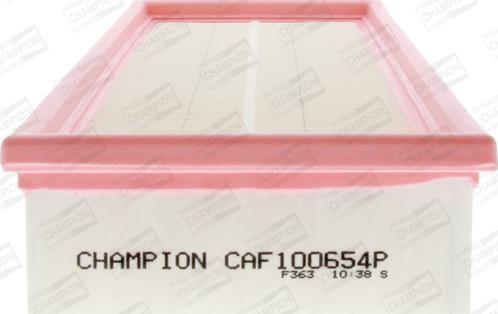 Champion CAF100654P - Воздушный фильтр, двигатель autospares.lv