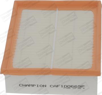 Champion CAF100669P - Воздушный фильтр, двигатель autospares.lv