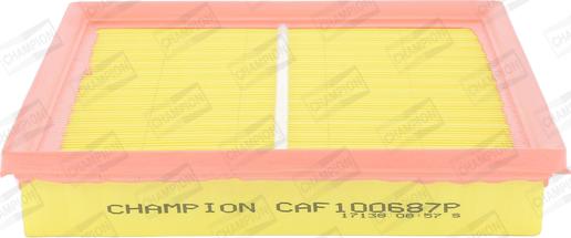 Champion CAF100687P - Воздушный фильтр, двигатель autospares.lv