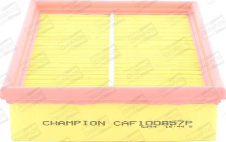Champion CAF100857P - Воздушный фильтр, двигатель autospares.lv