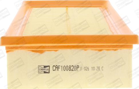 Champion CAF100820P - Воздушный фильтр, двигатель autospares.lv