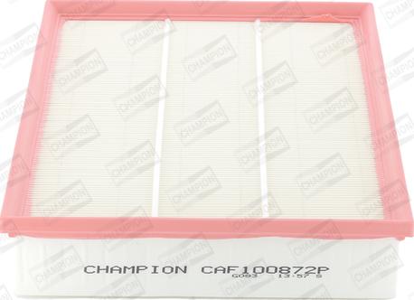Champion CAF100872P - Воздушный фильтр, двигатель autospares.lv