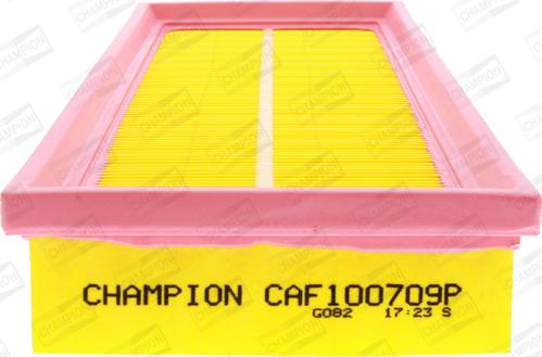 Champion CAF100709P - Воздушный фильтр, двигатель autospares.lv