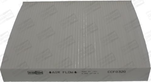 Champion CCF0320 - Фильтр воздуха в салоне autospares.lv