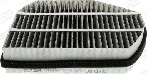 Champion CCF0201C - Фильтр воздуха в салоне autospares.lv