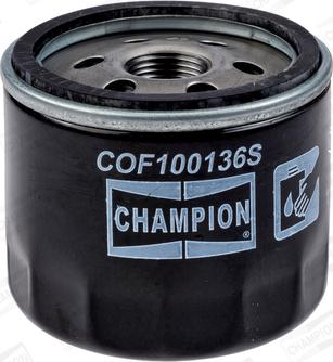 Champion COF100136S - Масляный фильтр autospares.lv