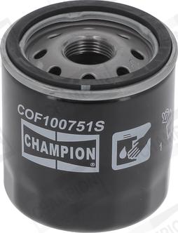 Champion COF100751S - Масляный фильтр autospares.lv