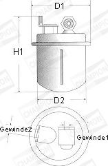 Champion L229/606 - Топливный фильтр autospares.lv