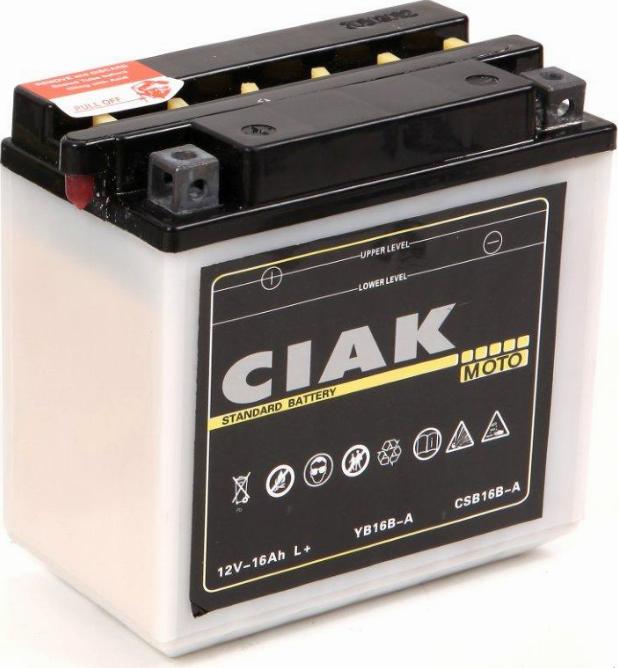 CIAKStarter CSB16B-A - Стартерная аккумуляторная батарея, АКБ autospares.lv