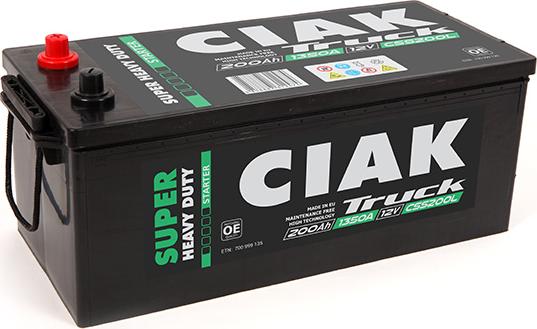 CIAKStarter CSS200L - Стартерная аккумуляторная батарея, АКБ autospares.lv