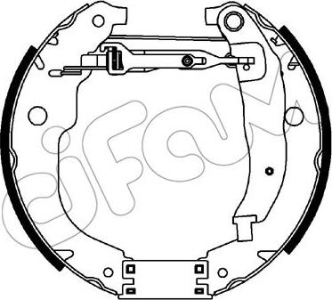 Cifam 151-449 - Комплект тормозных колодок, барабанные autospares.lv