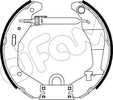 Cifam 151-450 - Комплект тормозных колодок, барабанные autospares.lv