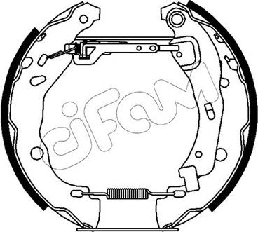 Cifam 151-486 - Комплект тормозных колодок, барабанные autospares.lv