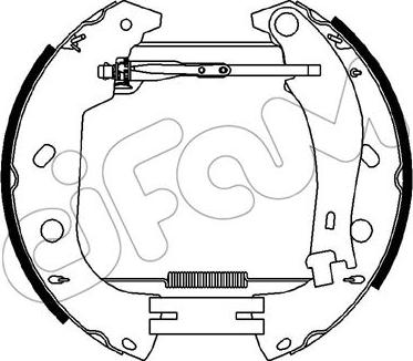 Cifam 151-426 - Комплект тормозных колодок, барабанные autospares.lv
