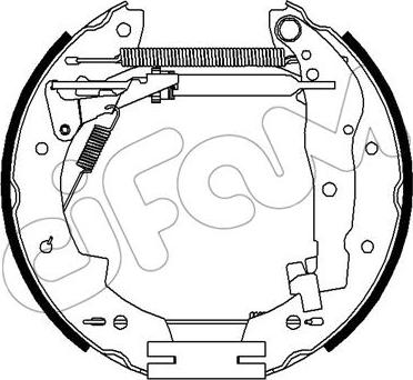 Cifam 151-420 - Комплект тормозных колодок, барабанные autospares.lv