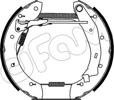 Cifam 151-428 - Комплект тормозных колодок, барабанные autospares.lv