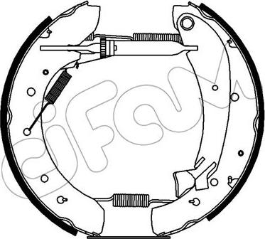 Cifam 151-427 - Комплект тормозных колодок, барабанные autospares.lv