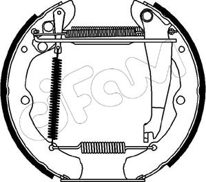 Cifam 151-099 - Комплект тормозных колодок, барабанные autospares.lv