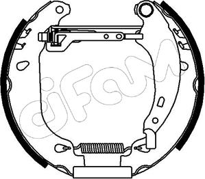 Cifam 151-098 - Комплект тормозных колодок, барабанные autospares.lv