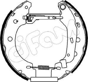 Cifam 151-097 - Комплект тормозных колодок, барабанные autospares.lv