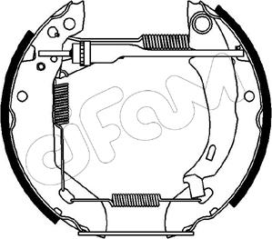 Cifam 151-051 - Комплект тормозных колодок, барабанные autospares.lv