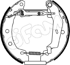 Cifam 151-160 - Комплект тормозных колодок, барабанные autospares.lv