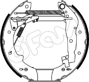 Cifam 151-062 - Комплект тормозных колодок, барабанные autospares.lv