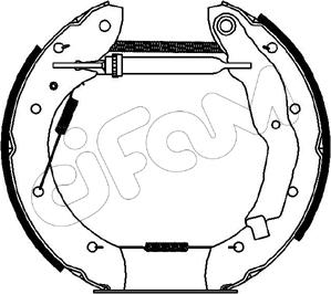 Cifam 151-068 - Комплект тормозных колодок, барабанные autospares.lv