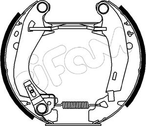 Cifam 151-010 - Комплект тормозных колодок, барабанные autospares.lv