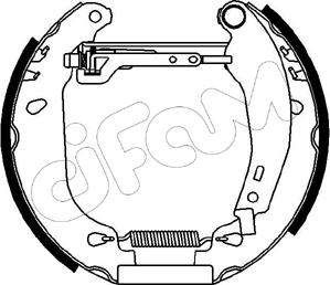 Cifam 151-004 - Комплект тормозных колодок, барабанные autospares.lv