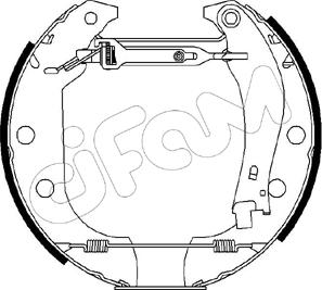 Cifam 151-012 - Комплект тормозных колодок, барабанные autospares.lv